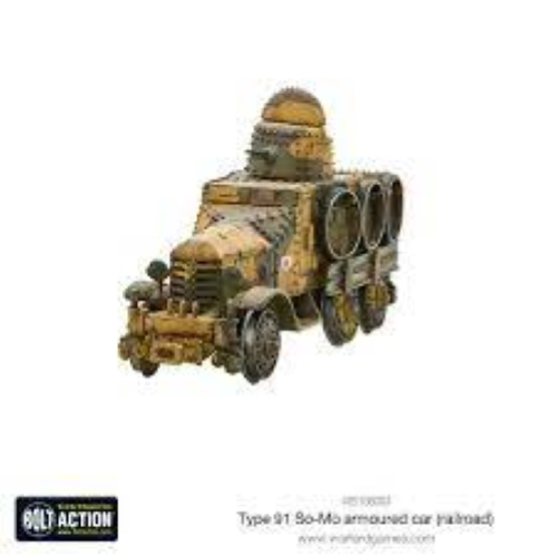 Bolt Action Japanese Type 91 So-Mo Armoured Car (Railroad)