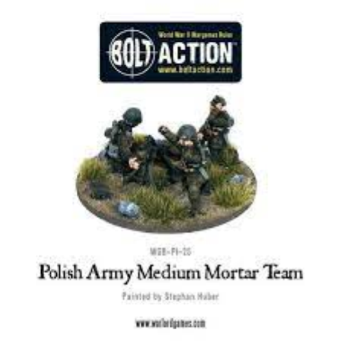 Bolt Action Polish Army Medium Mortar Team