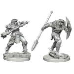 D&D Miniature - Dragonborn Fighter with Spear Male