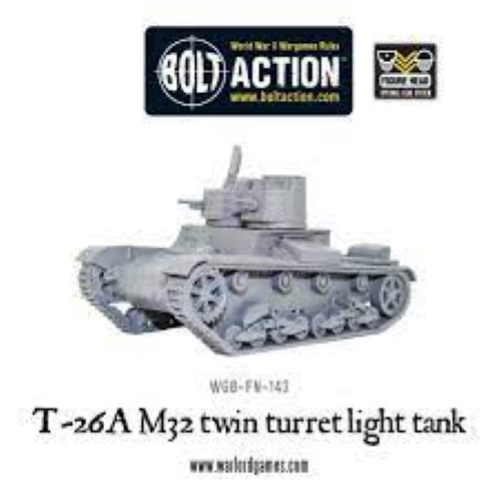 Bolt Action T-26a M32 Twin Turret Light Tank
