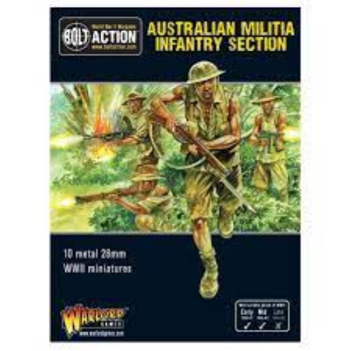 Bolt Action Australian Militia Infantry Section (Pacific)