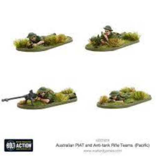 Bolt Action Australian PIAT and Anti-Tank Rifles Teams (Pacific)