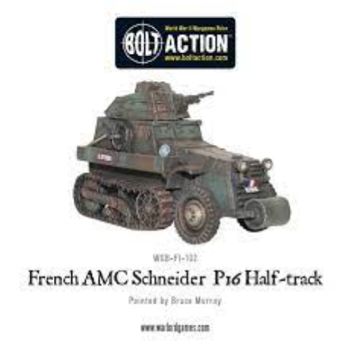 Bolt Action French AMC Schneider P16 Half-Track 