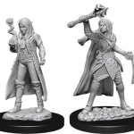 D&D Miniature - Elf Cleric Female