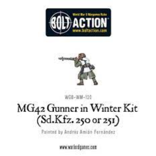 Bolt Action German MG42 Gunner Winter (Sd.Kfz.250 or 251)