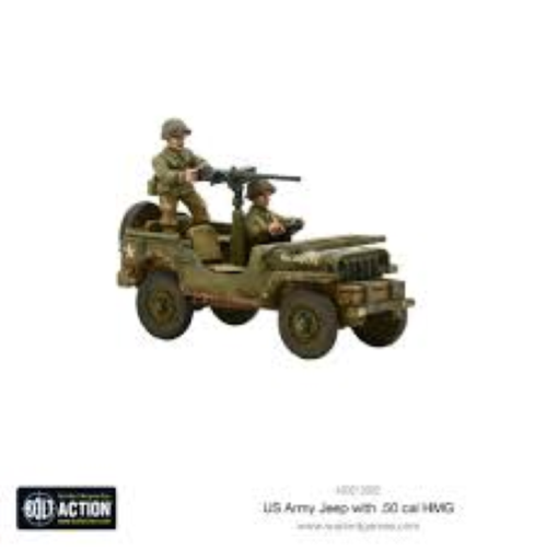 Bolt Action US Army Jeep With 50 Cal HMG