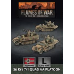 Flames of War Sdkfz 7/1 Quad AA Platoon (x3)