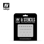 Vallejo Stencils - Soviet Numbers WWII