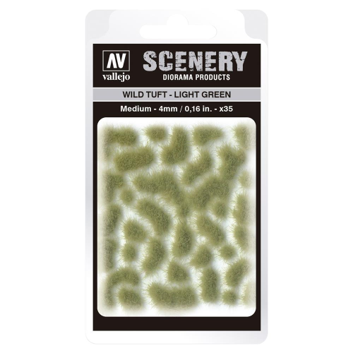 Vallejo Sceneray Wild Tuft - Light Green Medium 4mm