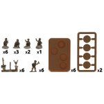 Flames of War American Mortar Platoon (Mid War x6 Guns)