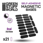 Green Stuff World Magnetic Self-Adhesive Bases Ovali 25x70mm (21)