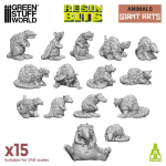 Green Stuff World Giants Rats (15pz)