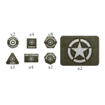 Flames of War American Late War Token & Objective Set