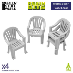 Green Stuff World Plastic Chairs (4pz)