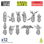 Green Stuff World Knight Helmets (12pz)
