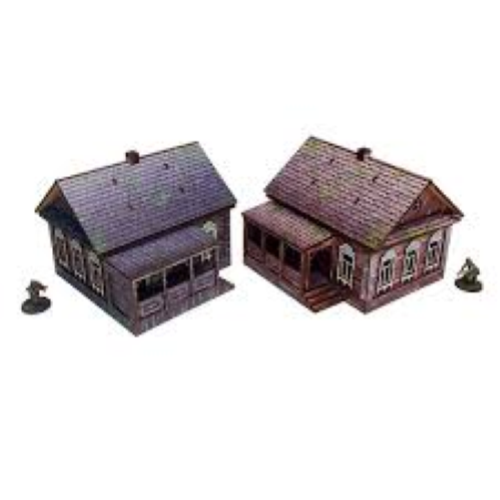 Bolt Action Pre-Painted WW2 Ostfront Village Doma