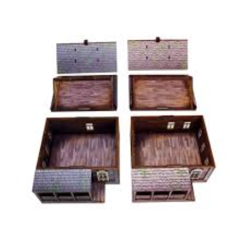 Bolt Action Pre-Painted WW2 Ostfront Village Doma