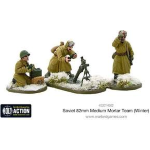 Bolt Action Soviet Army 82mm Medium Mortar Team (Winter)