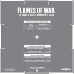 Flames of War Artillery Template Etched