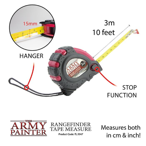 Army Painter Rangefinder Tape Measure Rotella Metrica Metro 