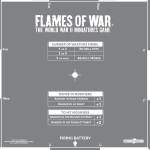 Flames of War Artillery Template Etched