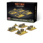 Flames of War British 18/25 PDR Field Troop (Early War 4 Guns and 1 Infantry Team)