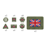 Flames of War British Early War Token & Objective Set