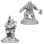 D&D Miniature - Male Dwarf Barbarian