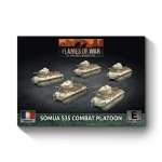 Flames of War French Somua S35 Combat Platoon (x5 Tanks)