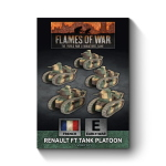 Flames of War French Renault FT Tank Platoon (x5 Tanks)