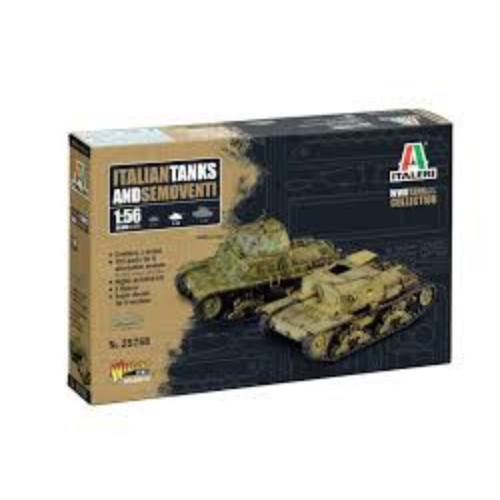 Italeri WW2 Tank Collection Italian Tanks and Semoventi (1 veicolo) 1:56
