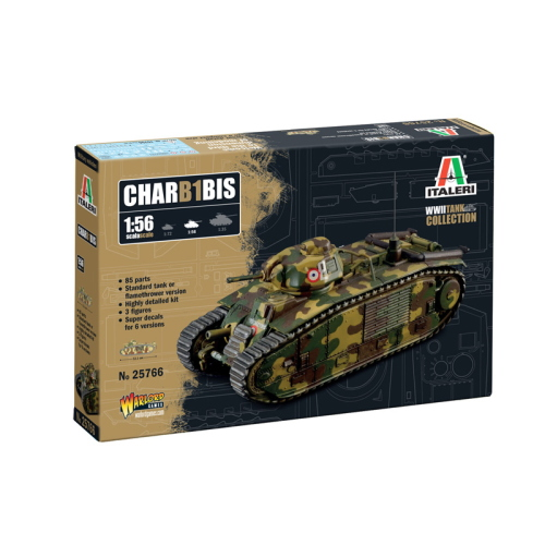 Italeri WW2 Tank Collection Char B1 Bis (1 veicolo) 1:56