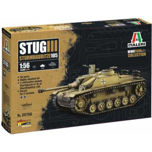 Italeri WW2 Tank Collection Stug III Sturmhaubitze 105 (1 veicolo) 1:56
