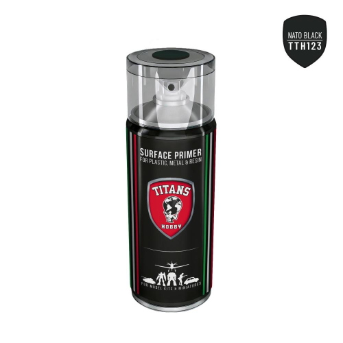 Titans Hobby Bomboletta Spray Acrilico Nato Black Primer 400ml
