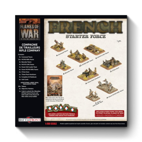 Flames of War French Starter Force Compagnie de Tirailleurs Rifle Company