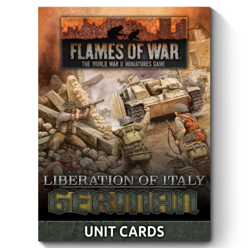 Flames of War Italy: German Unit Cards (89 Cards)