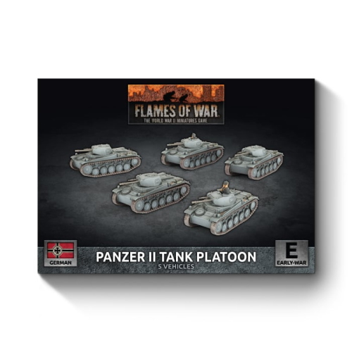 Flames of War Panzer II Tank Platoon (x5)