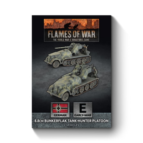 Flames of War 8.8cm Bunkerflak Tank-Hunter Platoon (Early War 2 Tanks)