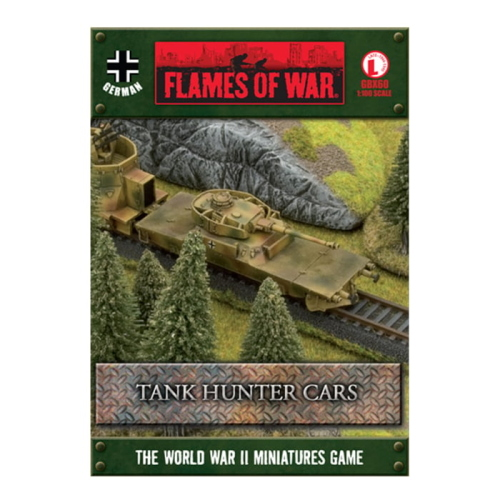 Flames of War German Armoured Train Tank Hunter Cars (2 Car)