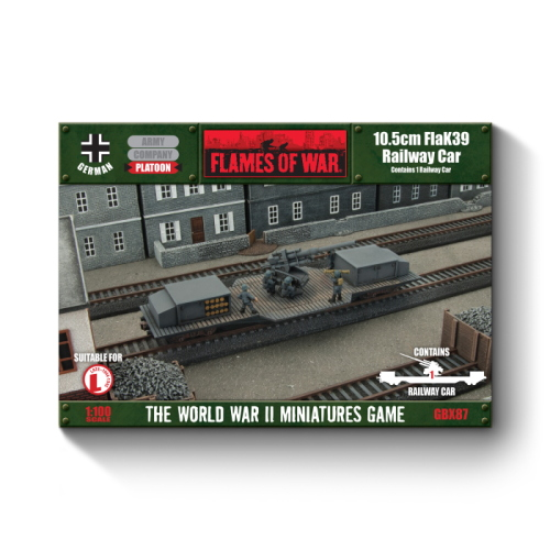 Flames of War 10.5cm FlaK Railway Car (1 Car)