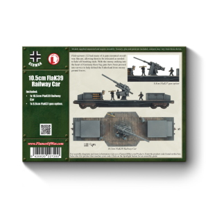 Flames of War 10.5cm FlaK Railway Car (1 Car)