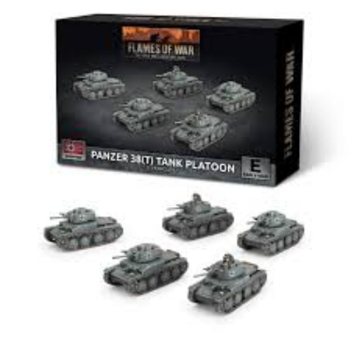 Flames of War Panzer 38(T) Tank Platoon (x5)