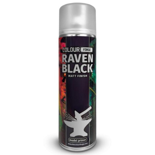 The Colour Forge Raven Black Matt Finish 500ml