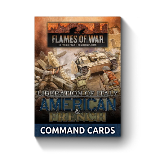 Flames of War Italy American and French Command Cards (60 Cards)