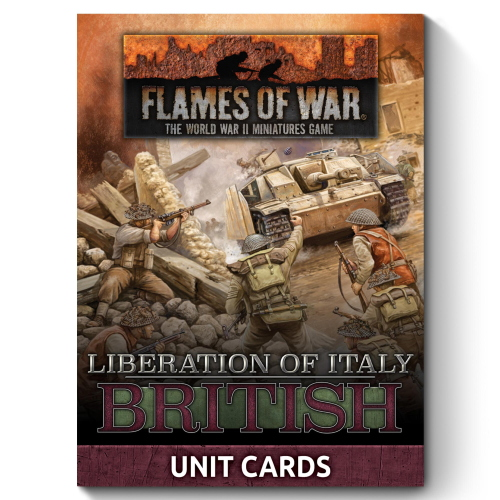 Flames of War Italy British Unit Cards (36 Cards)