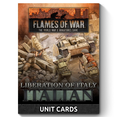 Flames of War Italy Axis and Allied Italian Units Cards (53 Cards)