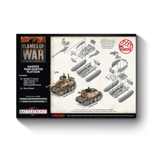 Flames of War Marder Tank Hunter Platoon (x4 Plastic)