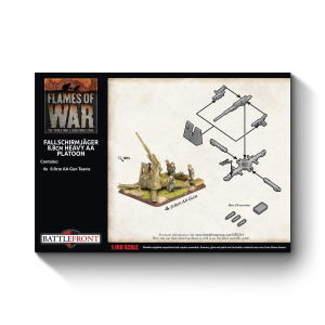 Flames of War Fallschirmjager 8.8cm Heavy AA Platoon (4 Guns)