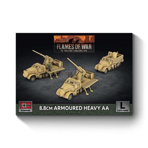 Flames of War German 8.8cm Armoured Heavy AA (3 Vehicles)