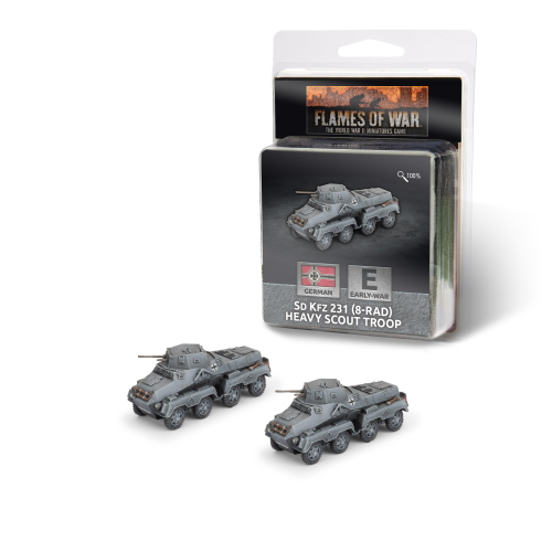 Flames of War SdKfz 231 (8-RAD) Heavy Scout Troop (Early War)
